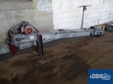 8.5" wide x 26' long, Cleated belt conveyor, Stainless Steel, 1.5 KW, 440 V.motor drive, needs 8.5" W x 26' L