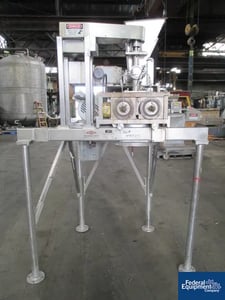 Fitzpatrick #1.5X8D, chilsonator, Stainless Steel, 1.5" W x 8" dia.smooth rolls, cored rolls w/rotary unions