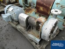 Worthington, Stainless Steel, 2" inlet, 1.5" outlet, 5 HP, 220/440 V. explosion proof drive on unitized base