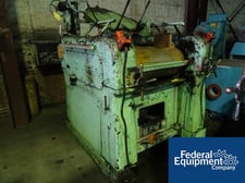 13" x 32" Lehmann, 3 roll mill, 13" x32" face cored rolls, hyd.roll adj.on 1st & 3rd, brass end guides, top
