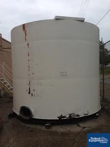 8000 gallon 144" diameter x 114" straight side, Carbon Steel Storage Tank, flat top, flat bottom, 17.5" W x