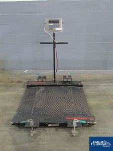 GSE #450 Roughdeck BPS Floor Scale, 42" x 30" platform w/built-in ramps, 110 V., serial #408338, #47218