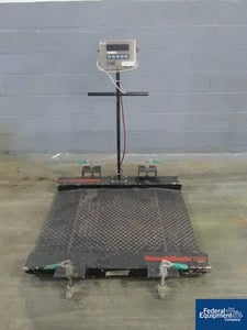 GSE #450 Roughdeck BPS Floor Scale, 42" x 30" platform w/built-in ramps, 110 V., serial #408338, #47218