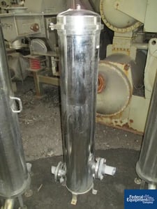 9" x 48" U.S. Filter, Stainless Steel cartridge filter, 2" inlet & outlet, high, #44035