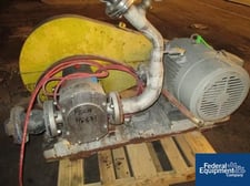 Lobeflo, Stainless Steel rotary lobe pump, 2" inlet & outlet, 25 HP, serial #307773, #46833