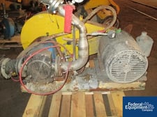 Lobeflo #SR/5/116/LS/3A, Stainless Steel Rotary Lobe Pump, 2" inlet & outlet, on base, 25 HP, serial #21215B