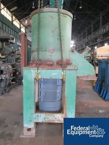 MGB Engineering, 200 HP densifier, bottom driven, 60 Hz/3 phase, side discharge w/flush valve, on base, #47364