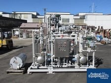 94 ACFM, Busch #AC200, 10 HP, 480 V.motor, Ftybe(2) 12" dia.x 21" L Stainless Steel receivers, ITT cond.150