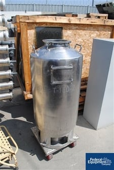 40 gallon Schweitzer, Stainless Steel tank, dish top & bottom, 20" diameter x 32" straight side, serial