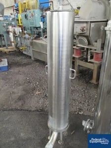 9" x 48" U.S. Filter, Stainless Steel cartridge filter, 2" in/outlets, high, 120 psig max.press, serial