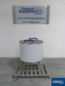 Fette, 73 station tablet press turret for #3090I press, keyed upper punch guides on cart, #48839