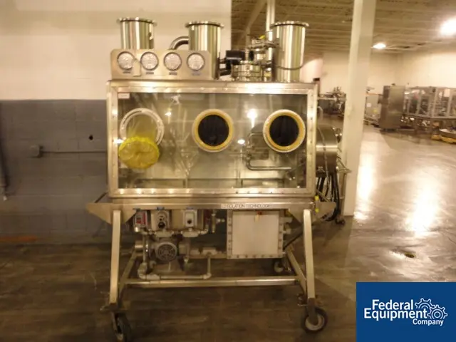 Isolation Tech. ISO System #1.5-1, Stainless Steel, 54" L x 20" D x 30" H chamber, single side, 3-glove