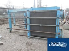 3908 sq.ft., Tranter Superchanger, UFX-85-6-SP-401, Stainless Steel plates, 230 psi @ 250°F, 4" in/outlets