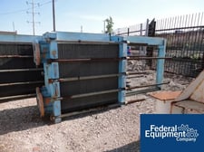 3908 sq.ft., Tranter Superchanger, UFX-85-6-SP-401, Stainless Steel plates, 230 psi @ 250°F, 12" in/outlets