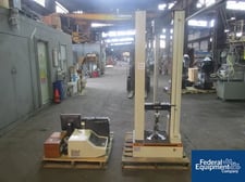 Instron #4200, Sys.ID #4201C3311, jaws & (2) load cells, last calibration 10/17/14, valid thru 10/17/2015