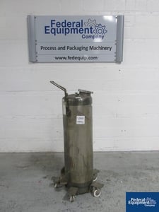 30 gallon Northland, 316L Stainless Steel receiver, 16" dia.x 44" straight side, dish top/bottom, 150 psi &
