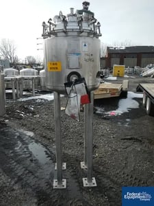 46.23 gallon Precision Stainless, 175 liter reactor, 316L Stainless Steel, bolt-on dish top, dish bottom, 45