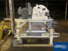 Kamas #H40CD, hammermill, 23" W chamber, dual feed des, front mounted pull roll feeder, 2.5" x 19" top feed