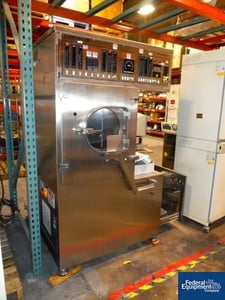 24" Thomas Compu-Lab, coating pan, Stainless Steel, 24" perforated pan, plenum, on board air make-up system