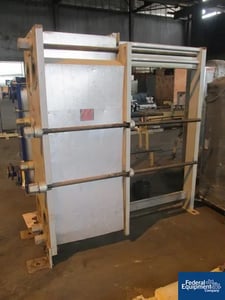 1848 sq.ft., ITT Bell & Gosset, plate heat exchanger, Stainless Steel, 150 psi, #2589-2