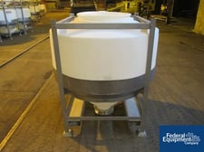 25 cu.ft., Tote Systems, Plastic, 48" dia. x 21" straight side, cone bottom, flat top, #209-25