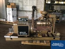 88 KW Kohler #100RZ77, Natural Gas Generator, 277/480 Volts, #2792-25