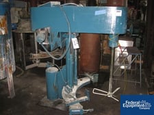 Image for Schold, slow bow tie mixer, stainless steel shaft and blade, 10 HP, air over oil hydraulic lift, floor mounted, #38690