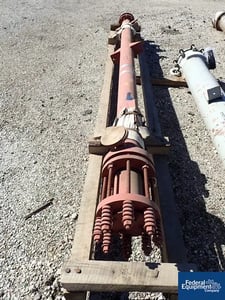 35 sq.ft., 75 psi shell, Kearney Karbate heat exchanger, 12' long tubes, 2" shell inlet/outlets, 1985, #2925-1