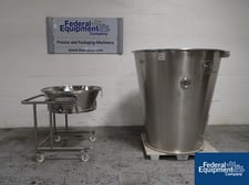 Glatt, top spray insert, approx. 60" diameter expansion chamber, 39" diameter bowl on stand, #2947-1