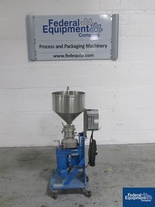 Greerco #W250VB, Colloid Mill, Stainless Steel, vertical orientation, rated up to 25 gpm, jacketed grinding
