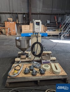 Greerco #W250VB, Colloid Mill, Stainless Steel, vertical orientation, rated up to 25 gpm, jacketed grinding