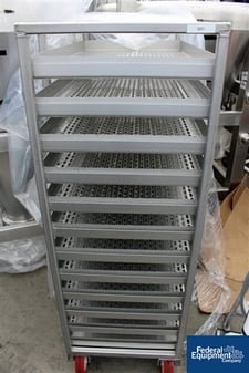 20" x 38" Cart with Tray, Dryer, Stainless Steel, #2956-39 (3 available)