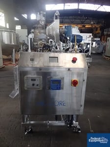 Millipore #Ultra filter, Stainless Steel, 16" x10"end plates,AB PLC & controls, 5 HP Alfa-Laval rotary lobe