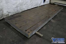 192" x 62" x 6", lake shore t-slotted floor, Cast Iron construction, #73844