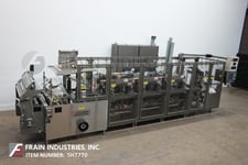 Bartelt #010XL, automatic, horizontal, servo driven, intermittent motion zipper pouch forming machine, 12-100