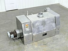 150 gallon Tokyo Menki #MW150, Stainless Steel dual shaft mixer, 8" inlet, 24" x 24" dought feeder discharge