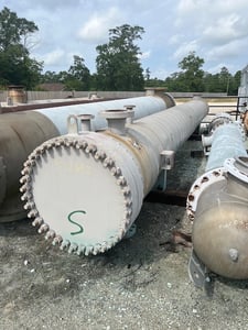 3007 sq.ft., 85 FV psi shell, Energy Exchanger Co, 1000 psi tubes, U-tube, horizontal