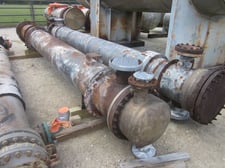 691 sq.ft., 100 psi shell, Atlas #1ST18-192, 138 psi tubes, horizontal, expansion joint, 1989