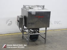 Image for Breddo #LDT, 200 gallon, Stainless Steel, high shear, side wall jacketed liquefier, 38" long x 38" wide x 28" straight wall square chamber, flat top, cone bottom