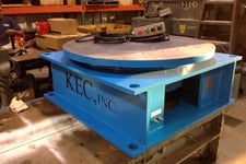 20000 lb. KEC #KFT-200, welding floor turntable, vari-speed rotation.48" table, 2012