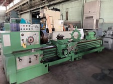 26"/28" x 120" WMW / Nile #DLZ630-V3000, heavy duty gap type, inch/metric, 3-Jaw 20" chk, Steady Rest