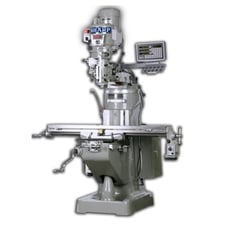 Image for Sharp #TMV-K, vertical knee mill package, 10" x50" table, 3 HP, 4500 RPM, R-8 spindle