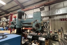 4' -11" Carlton #1A, radial arm drill, 5 HP, 1500 RPM