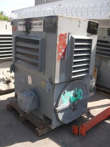 600 HP 3600 RPM Louis Allis, Frame 7110CS, WPIIBB, 4160 Volts