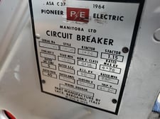 1200 Amps, Federal Pioneer, DST-2, 1-24 K Factor, 4.16 NOM V.Class, 250 MVA, 60 B.I.L KV, 48 DC Trip V.,1970