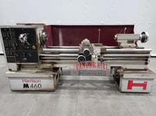 18"/28 x 60" Harrison #M460, gap bed,,8-1/2" gap, length, 9" center height, 3" spindle bore, 5MT, 1-1/2 dia.