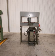 55 Ton, Other H-Frame Press, 36" width between uprights, 3" table height adjustment, 24" max. ram to table