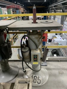 Spindle Sander, 20" x 24" table, 45 deg. table tilt, 10" spindle length, 1/2 HP, 208/220/440 V.
