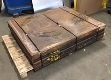 56" x 48" x 2.75", Steam/Oil/Water Platens, #2696 (4 available)