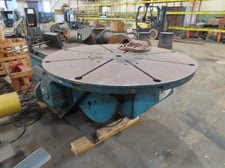 3000 lb. Pandjiris #POSIT30-12, power tilt, power elevation, power rotation, 66" table diameter, 1998, Tag